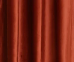 Prima Velvet Rust Room-Darkening Grommet Curtain Panel Pair, (84") -DHP Sales Store 810468179 2