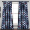 Race Cars Navy & Red Room-Darkening Back Tab Curtain Panel Pair, (84") -DHP Sales Store 810468182