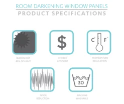 Rowley Birds Room-Darkening Rod Pocket Curtain Panel Pair 35 Rowley Birds Room-Darkening Rod Pocket Curtain Panel Pair -DHP Sales Store 810468183 5 1