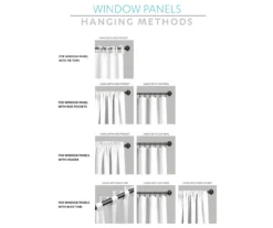 Rowley Birds Navy & White Room-Darkening Rod Pocket Curtain Panel Pair, (84") -DHP Sales Store 810468183 6