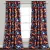 Pixie Fox Navy & Orange Room-Darkening Rod Pocket Curtain Panel Pair, (84") -DHP Sales Store 810468184 7