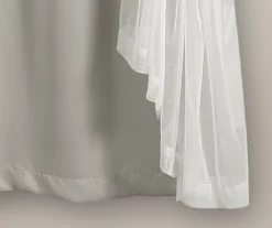 Lush Light Gray Blackout Grommet Curtain Panel Pair With Sheer Overlay, (63") -DHP Sales Store 810468192 5