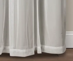 Lush Light Gray Blackout Grommet Curtain Panel Pair With Sheer Overlay, (84") -DHP Sales Store 810468193 6