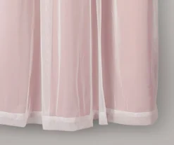 Lush Pink Blackout Grommet Curtain Panel Pair With Sheer Overlay, (63") -DHP Sales Store 810468197 6