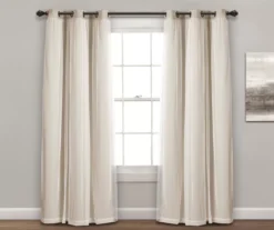 Lush Wheat Blackout Grommet Curtain Panel Pair With Sheer Overlay, (84") 10 Lush Wheat Blackout Grommet Curtain Panel Pair With Sheer Overlay, (84") -DHP Sales Store 810468203 1