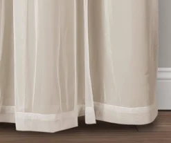 Lush Wheat Blackout Grommet Curtain Panel Pair With Sheer Overlay, (84") 15 Lush Wheat Blackout Grommet Curtain Panel Pair With Sheer Overlay, (84") -DHP Sales Store 810468203 6