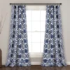 Navy Floral Medallion Room-Darkening Rod Pocket Curtain Panel Pair, (84") 1 Navy Floral Medallion Room-Darkening Rod Pocket Curtain Panel Pair, (84") -DHP Sales Store 810468204