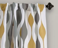 Mid-Century Geo Room-Darkening Back Tab Curtain Panel Pair -DHP Sales Store 810468208 1