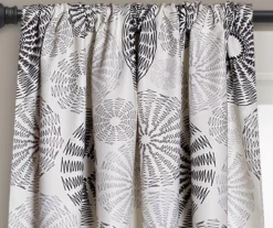 Circles Room-Darkening Rod Pocket Curtain Panel Pair, (84") -DHP Sales Store 810468214 1