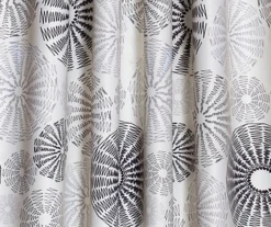 Circles Room-Darkening Rod Pocket Curtain Panel Pair, (84") -DHP Sales Store 810468214 3