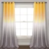 Umbre Fiesta Yellow & Gray Ombre Room-Darkening Grommet Curtain Panel Pair, (84") -DHP Sales Store 810468226