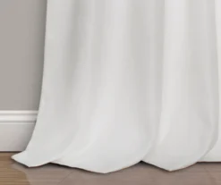 Weeping Flowers Navy & Blue Room-Darkening Rod Pocket Curtain Panel Pair, (95") -DHP Sales Store 810468238 3