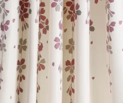 Weeping Flowers Purple & Gray Room-Darkening Rod Pocket Curtain Panel Pair, (84") -DHP Sales Store 810468241 3