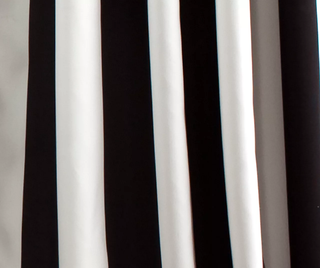 Wilbur Stripe Black & White Room-Darkening Back Tab Curtain Panel Pair, (108") 6 Wilbur Stripe Black & White Room-Darkening Back Tab Curtain Panel Pair, (108") - Image 4