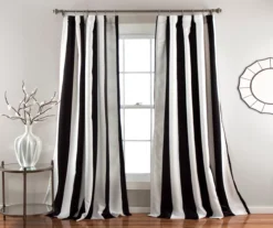 Wilbur Stripe Room-Darkening Back Tab Curtain Panel Pair -DHP Sales Store 810468247 7
