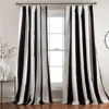 Wilbur Stripe Room-Darkening Back Tab Curtain Panel Pair 1 Wilbur Stripe Room-Darkening Back Tab Curtain Panel Pair -DHP Sales Store 810468248