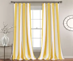 Wilbur Stripe Room-Darkening Back Tab Curtain Panel Pair -DHP Sales Store 810468251