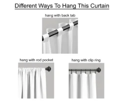 Zuri Flora Room-Darkening Back Tab Curtain Panel Pair -DHP Sales Store 810468252 3