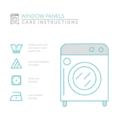 Zuri Flora Navy & White Room-Darkening Back Tab Curtain Panel Pair, (95") -DHP Sales Store 810468255 5