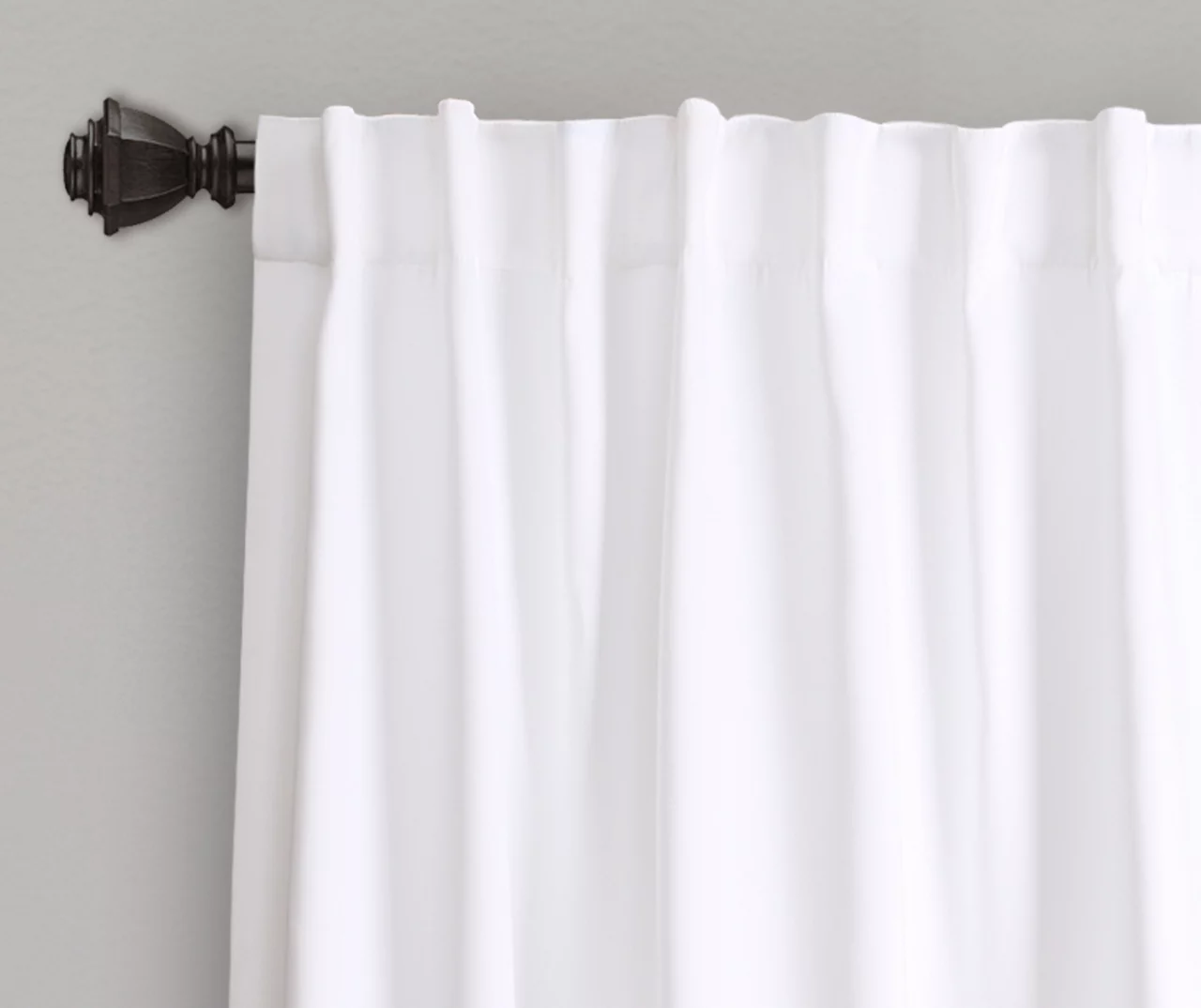 Zuri Flora Yellow & Gray Room-Darkening Back Tab Curtain Panel Pair, (95") 4 Zuri Flora Yellow & Gray Room-Darkening Back Tab Curtain Panel Pair, (95") - Image 2