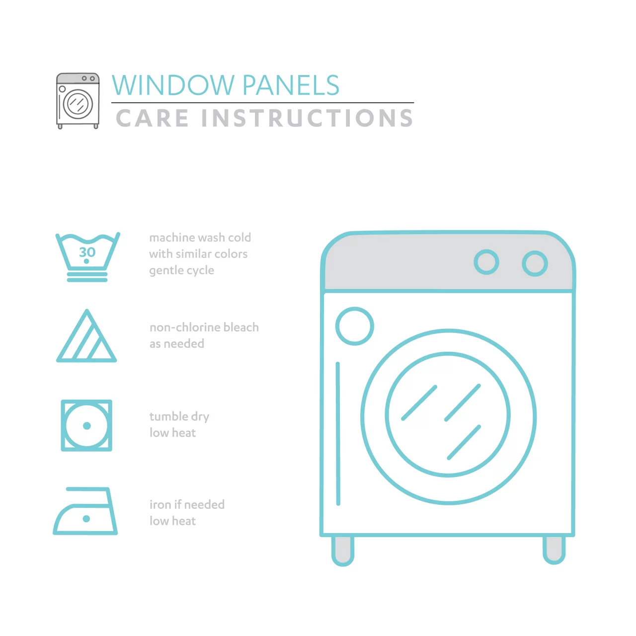 Zuri Flora Yellow & Gray Room-Darkening Back Tab Curtain Panel Pair, (95") 8 Zuri Flora Yellow & Gray Room-Darkening Back Tab Curtain Panel Pair, (95") - Image 6