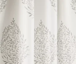 Teardrop Leaf Gray Room-Darkening Back Tab Curtain Panel Pair, (95") 13 Teardrop Leaf Gray Room-Darkening Back Tab Curtain Panel Pair, (95") -DHP Sales Store 810468258 3