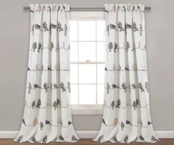 Rowley Birds Room-Darkening Rod Pocket Curtain Panel Pair 26 Rowley Birds Room-Darkening Rod Pocket Curtain Panel Pair -DHP Sales Store 810468261