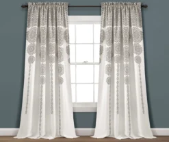Stripe Medallion Room-Darkening Rod Pocket Curtain Panel Pair 24 Stripe Medallion Room-Darkening Rod Pocket Curtain Panel Pair -DHP Sales Store 810468270