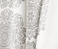 Stripe Medallion Gray Room-Darkening Rod Pocket Curtain Panel Pair, (95") 14 Stripe Medallion Gray Room-Darkening Rod Pocket Curtain Panel Pair, (95") -DHP Sales Store 810468270 4 1