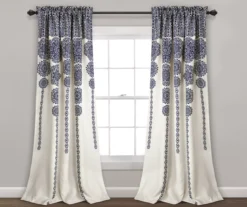Stripe Medallion Room-Darkening Rod Pocket Curtain Panel Pair 26 Stripe Medallion Room-Darkening Rod Pocket Curtain Panel Pair -DHP Sales Store 810468271 6