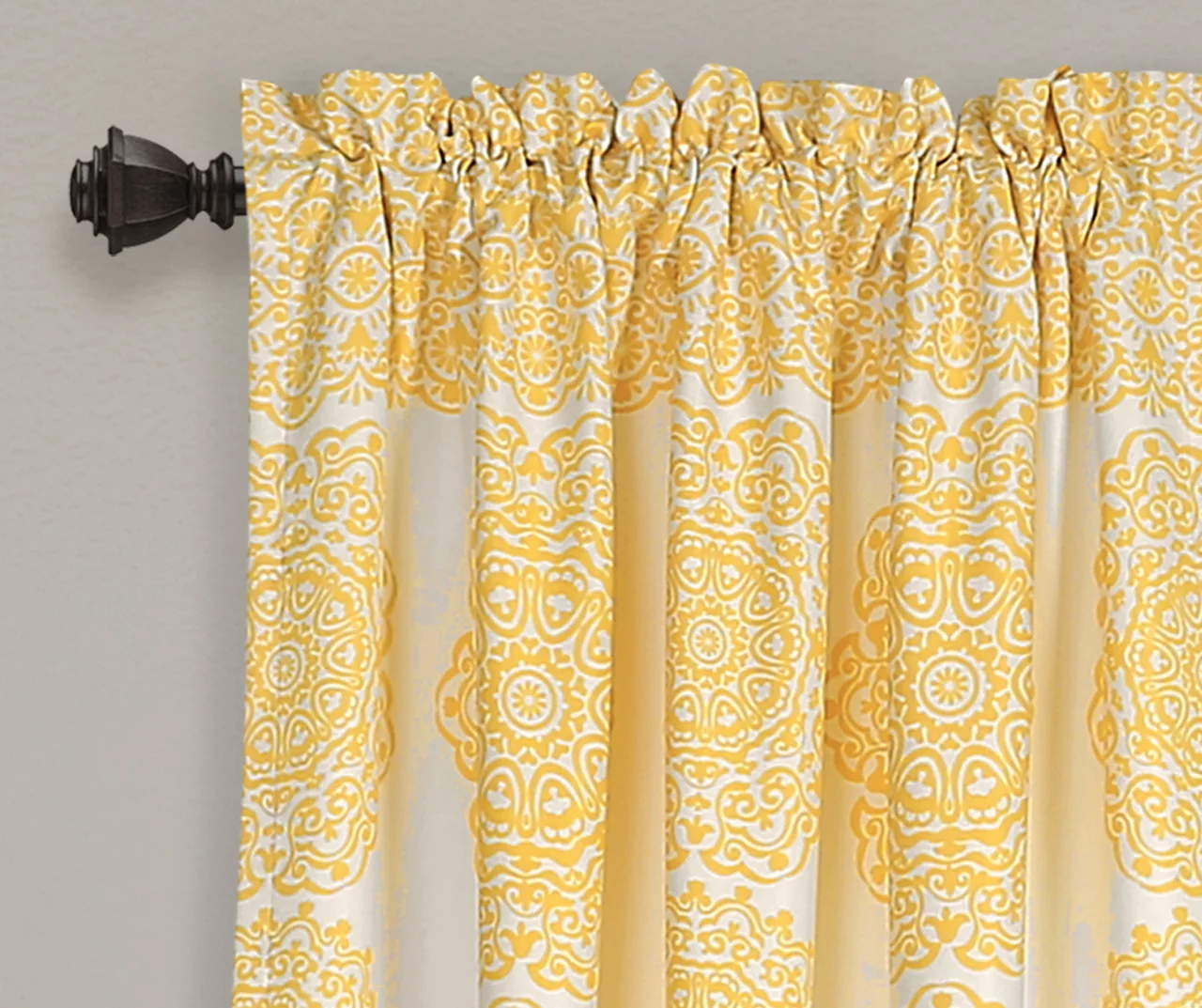 Stripe Medallion Room-Darkening Rod Pocket Curtain Panel Pair 8 Stripe Medallion Room-Darkening Rod Pocket Curtain Panel Pair - Image 6