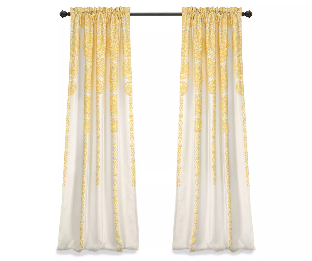 Stripe Medallion Room-Darkening Rod Pocket Curtain Panel Pair 13 Stripe Medallion Room-Darkening Rod Pocket Curtain Panel Pair - Image 11