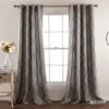 Swirl Gray Room-Darkening Grommet Curtain Panel Pair, (84") -DHP Sales Store 810468273