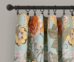 Sydney Floral Room-Darkening Rod Pocket Curtain Panel Pair 17 Sydney Floral Room-Darkening Rod Pocket Curtain Panel Pair -DHP Sales Store 810468275 1 1