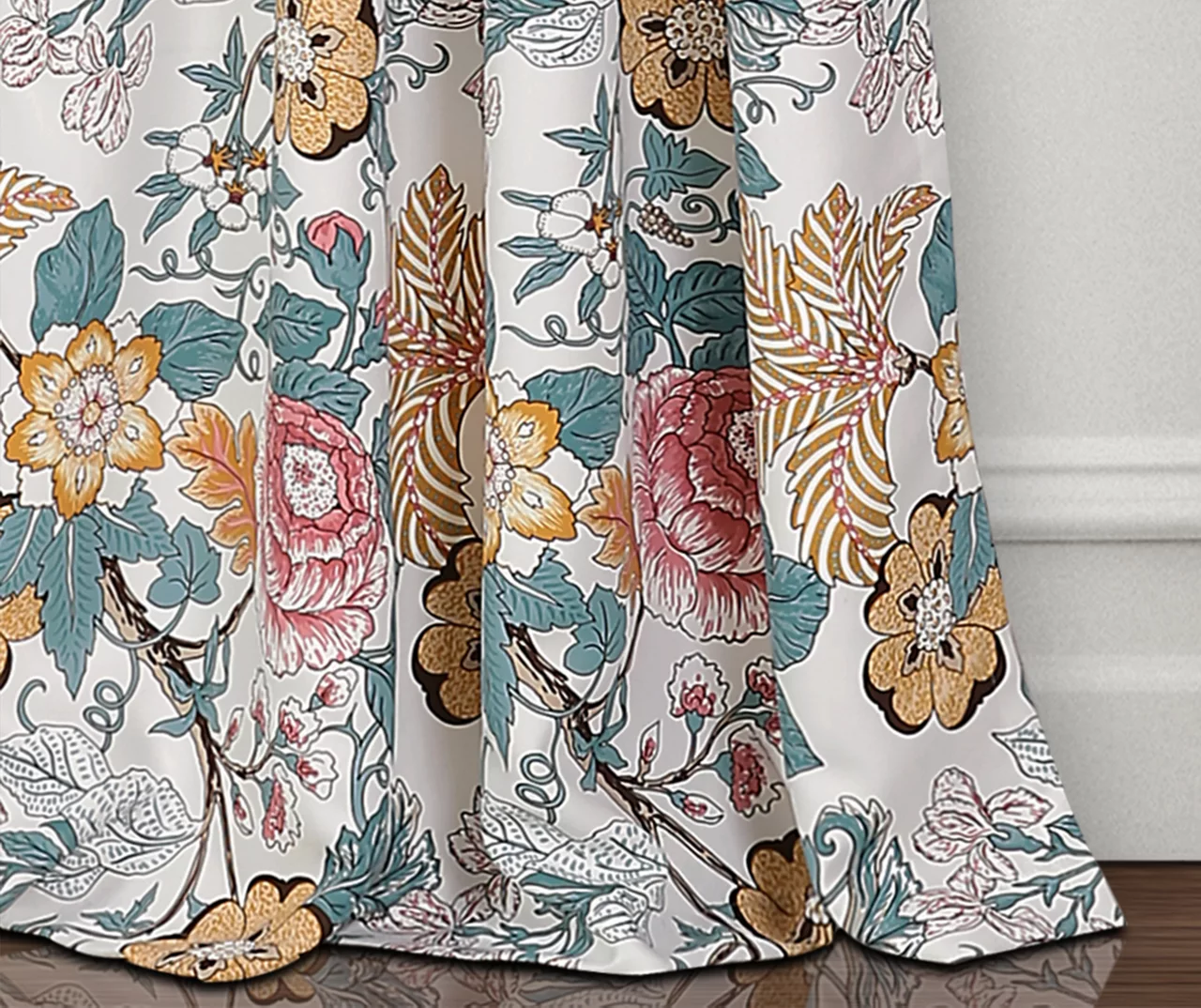 Sydney Floral Room-Darkening Rod Pocket Curtain Panel Pair 9 Sydney Floral Room-Darkening Rod Pocket Curtain Panel Pair - Image 7