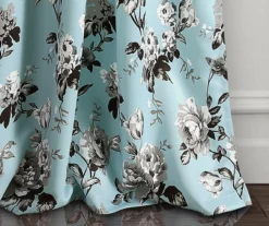 Tania Floral Room-Darkening Back Tab Curtain Panel Pair -DHP Sales Store 810468278 2