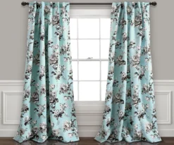 Tania Floral Room-Darkening Back Tab Curtain Panel Pair -DHP Sales Store 810468278