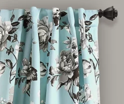 Tania Floral Room-Darkening Back Tab Curtain Panel Pair -DHP Sales Store 810468279 1