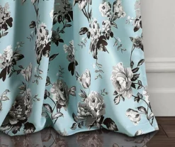 Tania Floral Room-Darkening Back Tab Curtain Panel Pair -DHP Sales Store 810468279 2