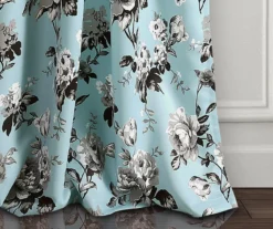 Tania Floral Room-Darkening Back Tab Curtain Panel Pair -DHP Sales Store 810468280 1