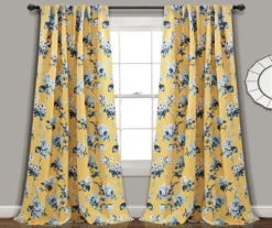 Tania Floral Room-Darkening Back Tab Curtain Panel Pair -DHP Sales Store 810468285