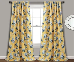Tania Floral Room-Darkening Back Tab Curtain Panel Pair -DHP Sales Store 810468286