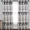 Llama Stripe Navy Room-Darkening Grommet Curtain Panel Pair, (84") -DHP Sales Store 810468295 4