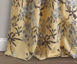 Botanical Garden Yellow Room-Darkening Rod Pocket Curtain Panel Pair, (84") 12 Botanical Garden Yellow Room-Darkening Rod Pocket Curtain Panel Pair, (84") -DHP Sales Store 810468298 2