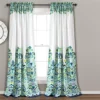 Clara Blue & Green Paisley Room-Darkening Rod Pocket Curtain Panel Pair, (84") 2 Clara Blue & Green Paisley Room-Darkening Rod Pocket Curtain Panel Pair, (84") -DHP Sales Store 810468305