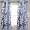 Cynthia Jacobean Blue Room-Darkening Rod Pocket Curtain Panel Pair, (63") 1 Cynthia Jacobean Blue Room-Darkening Rod Pocket Curtain Panel Pair, (63") -DHP Sales Store 810468313 7