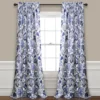 Cynthia Jacobean Blue Room-Darkening Rod Pocket Curtain Panel Pair, (84") -DHP Sales Store 810468315 8