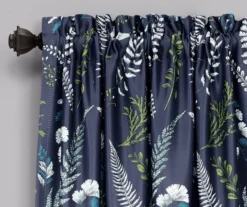 Devonia Allover Floral Room-Darkening Rod Pocket Curtain Panel Pair -DHP Sales Store 810468316 1
