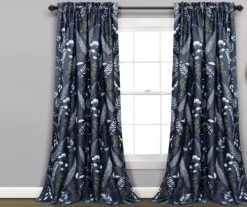 Devonia Allover Floral Room-Darkening Rod Pocket Curtain Panel Pair -DHP Sales Store 810468317