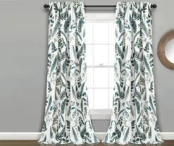 Devonia Allover Floral Room-Darkening Rod Pocket Curtain Panel Pair -DHP Sales Store 810468318 8